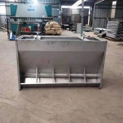 供应304不锈钢双面补料槽小猪大猪用食槽养殖设备饲料机械